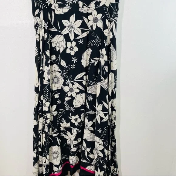 Anthropologie Black and White Asymmetrical Sundress - Picture 3 of 9
